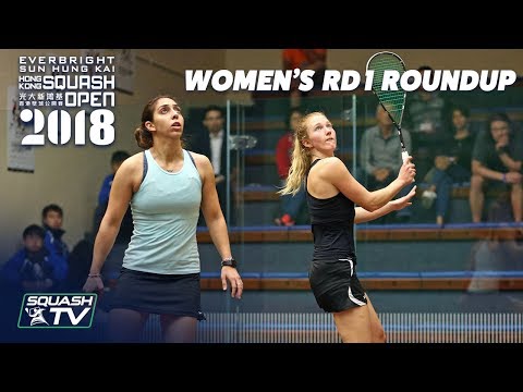 Squash: Women's Rd 1 Roundup - Hong Kong Open 2018
