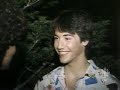 twenty-year-old keanu reeves on the set of his first big breakout movie, 