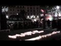 London Gay Hate Crime Vigil Trafalgar Square - Two Minute SIlence / Gay-Hate Deaths Names Reading