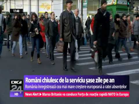 Motive pentru care romanii lipsesc de la birou