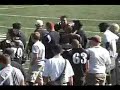 ODU 2007 St. Francis Swigert sacks coach wet