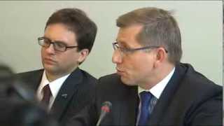 Min. Krzysztof Kwiatkowski na konferencji NIGDY WIĘCEJ i FARE w Sejmie przed Euro 2012, 15.06.2011. 