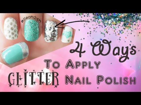 how to apply glitter
