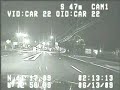 Speeding police car crashes into car turning left killing two teenagers