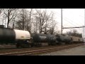 1/30/2010 was nothing short of epic! A much awaited and expected Q410-28 with a pair of FEC GP40-2's bound for NECR showed up, plus more! We start off at Woodbourne, Pennsylvania. Be happy, I braved single digit wind chills to get these! First is CSX Q190-30 heading down the Wood Connecting Track and onto the Trenton Line with a pair of CSX ES40DC's for power. Q190 - South Philadelphia, PA - North Kearny, NJ intermodel CSX ES40DC 5457 CSX ES40DC 5423 10:52 AM NS 14G heads east on the Morrisville Line and into Morrisville Yard with light power. Apparently they set out their whole train at Abrams Yard. 14G - Conway, PA - Morrisville, PA manifest NS ES40DC 7601 NS SD60 6565 11:52 AM Next, CSX K491-30 Empty Ethanol heads south on the Trenton Line with A CW40-8/SD70AC pair. Today, there was actually a spacer on the back, in the form of a SOO Line hopper car! K491 - Port Reading, NJ - ? Empty Ethanol CSX CW40-8 7837 CSX SD70AC 4568 12:34 PM Now for the train of the day. After letting K491-30 pass, CSX Q410-28 heads east on the Trenton Line with a ES44AC/SD40-2/SD70AC lash-up, plus the pair of FEC GP40-2's and 118 cars. Notice the Epic trash containers six cars back, they were picked up by Q410 because of Q706's reduction to three days a week. Q410 - Waycross, GA - Selkirk, NY manifest CSX ES44AC 747 (K5LA horn) CSX SD40-2 8839 CSX SD70AC 4510 FEC GP40-2 437 FEC GP40-2 417 12:56 PM The second train of the day caught me off guard, hence the freehand video, but it's better than <b>...</b>