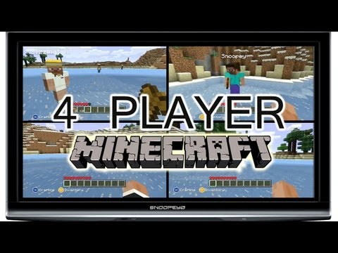 how to play 2 player on minecraft xbox