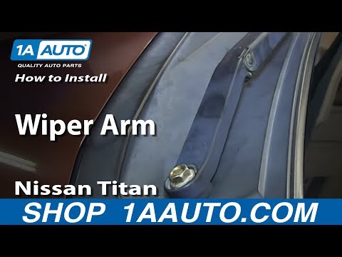 How To Install Replace Wiper Arm 2004-13 Nissan Titan