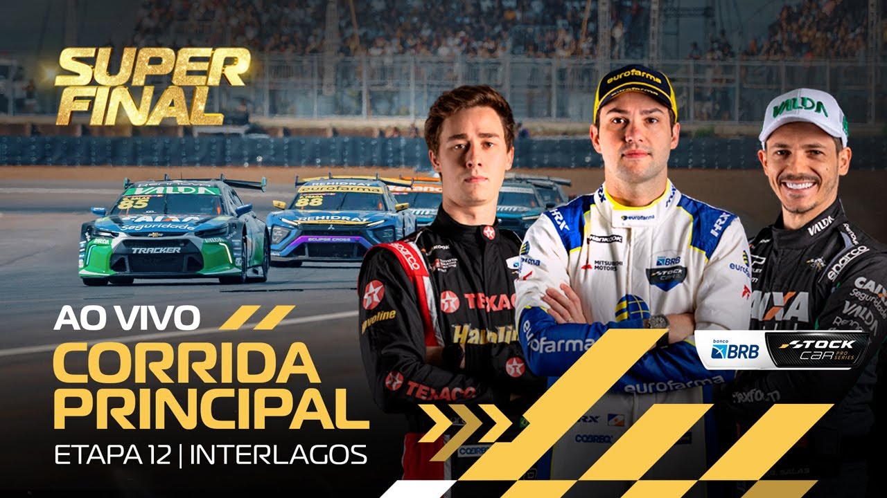 STOCK CAR BRB 2025 AO VIVO | 12ª ETAPA - SUPER FINAL - CORRIDA PRINCIPAL | INTERLAGOS, SP
