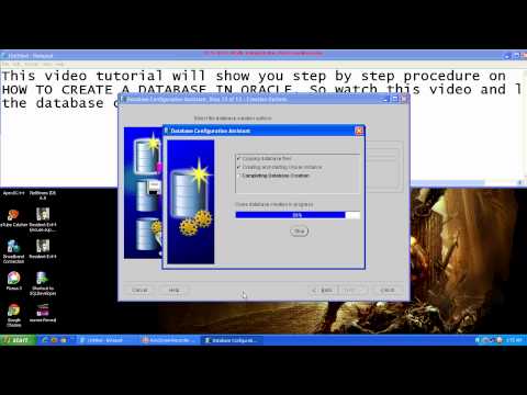 how to create database in oracle