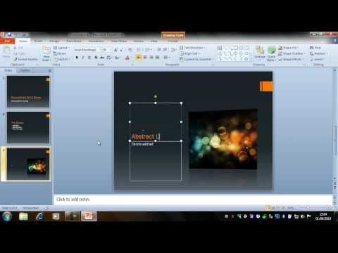 Creating a Presentation - PowerPoint 2010