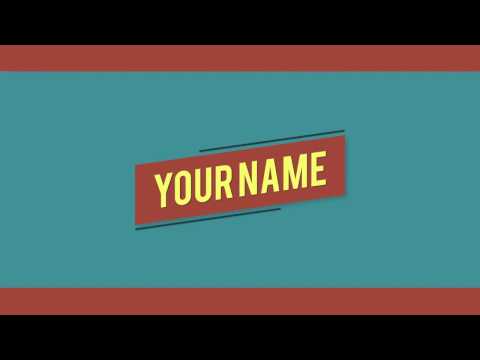 Free 2D Clean After Effects Intro Template - Download Link Included
