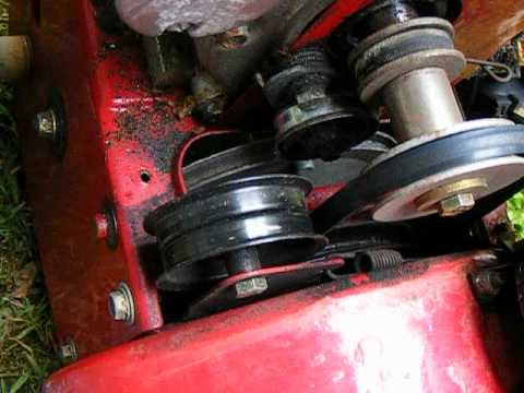 how to adjust auger belt on snowblower