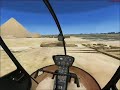 Flight Simulator X - over the Giza pyramid complex