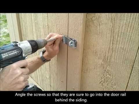 how to install t-handle shed door lock