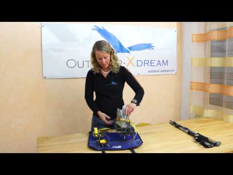 Ausrüstung für Hochtouren und Bergsteigen -  Rucksack Pickel Stöcke Steigeisen Gurt etc