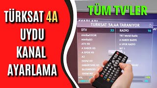 Türksat 4A Uydu Kanal Ayarlama (KURULUM) 2022 En 