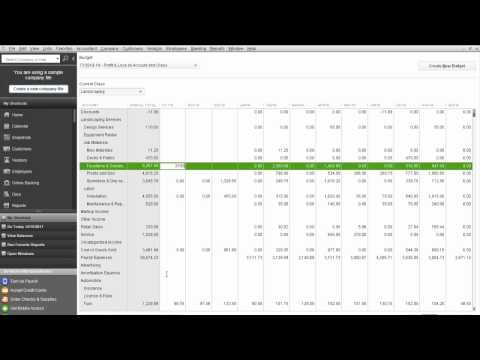 how to enter budget in quickbooks