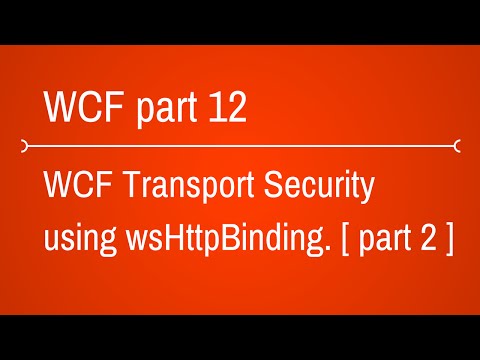 how to provide security in wcf service