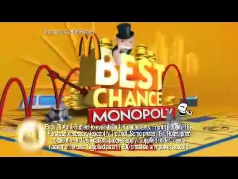 mcdonalds monopoly 2013
