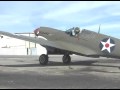 Beautiful Curtiss P-40 Flight Demonstration- BIG Allison V-12 Engine Sound !