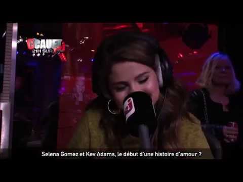 (HD) Kev Adams, a french comedian, hitting on Selena Gomez at the french radio station NRJ.