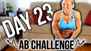 AB CHALLENGE Day 23 Intense Ab Workout!