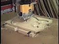 Demonstration of the Rex Step RHT34-740 stepper motors, available from homeshopcnc, as used on my self built machine. Machining carved top guitar, rapid profiling and sign writing.
