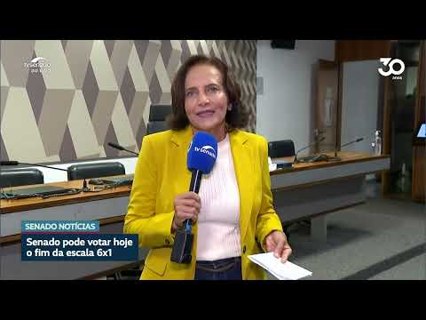 Senado pode votar hoje o fim da escala 6x1