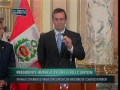 presidente ollanta humala tasso recibe a bill clinton y se firma convenio con fundaci�n clinton.