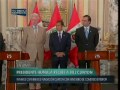 presidente ollanta humala tasso recibe a bill clinton y se firma convenio con fundaci�n clinton.