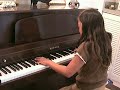 She is practicing it with ♪= 180 now. An aim is ♪= 190