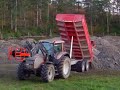 soil hauling with valtra T140 soil hauling with valtra T140