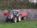soil hauling with valtra T140