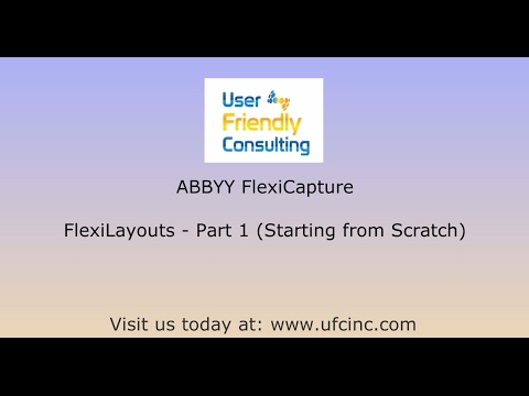 ABBYY FlexiCapture - FlexiLayout Part 1 (Starting from Scratch)