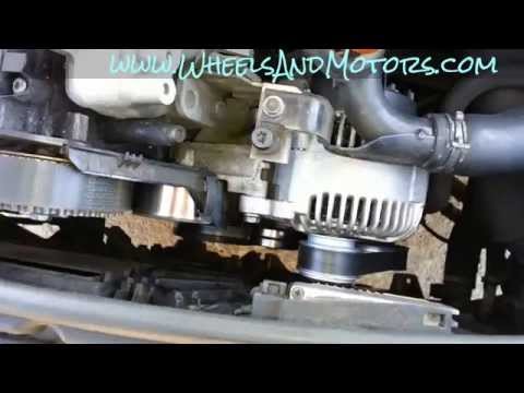 How to replace auxiliary belt (poly V-belt) for Audi A6 (C6) 2.0 tdi