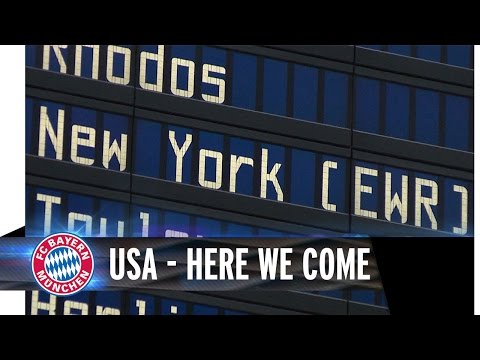 USA - Der FC Bayern brach vom Flughafen in München in die Vereinigten Staaten auf. #AudiFCBTour.