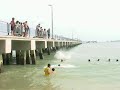 gurkha banjas jumping from the jetty!