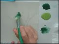 Painting Foliage with an Angular Bristle Brush