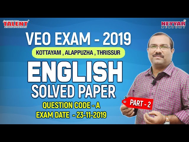 VEO Exam(Nov 23) English