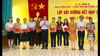 Bế giảng lớp bồi dưỡng kết nạp đảng khoá 2 năm 2019