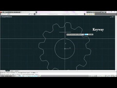how to draw gear in nx