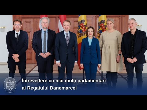 Cooperarea moldo-daneză, discutată de Președinta Maia Sandu și mai mulți parlamentari ai Regatului Danemarcei