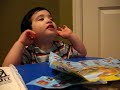 Caleb singing ABCs