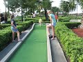 Hope plays mini golf