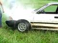 Blake on Yard Car