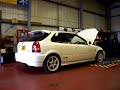 Honda Civic EK9 Type R on rolling road Honda Civic EK9 Type R on rolling road