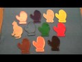 Children's Song ~ Ten Little Mittens Flannel Board Story ~