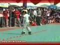 Amazing Freestyle Slalom On Rollerblades
