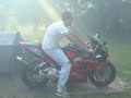 Honda CBR 954RR Burnout