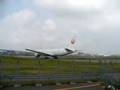 JAL鶴丸最終日　福岡空港　JL310便離陸